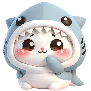 Sticker Furry Sharks 2 @SbornikStickers - 8