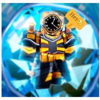 Sticker Future large cloc man - 2