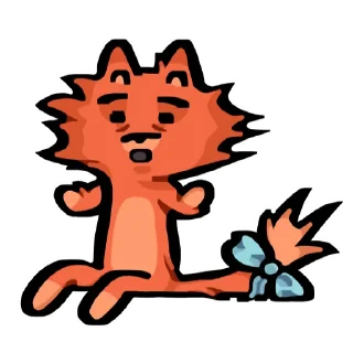 Sticker Кот Фуня от @kyrancha - 5