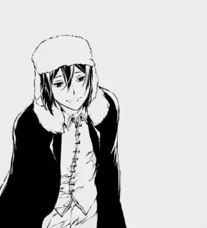 Sticker Fyodor dostoevsky manga - @Millkyberry - 1