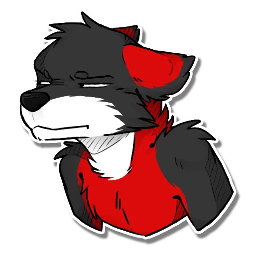 Sticker Fyrien the Fire Wolf - 10