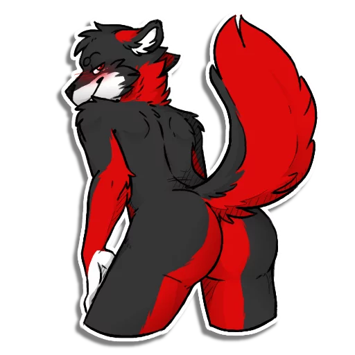 Sticker Fyrien the Fire Wolf - 9