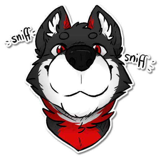 Sticker Fyrien the Fire Wolf - 8