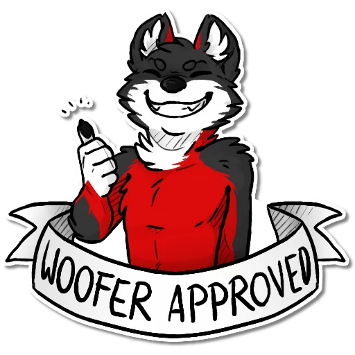 Sticker Fyrien the Fire Wolf - 5