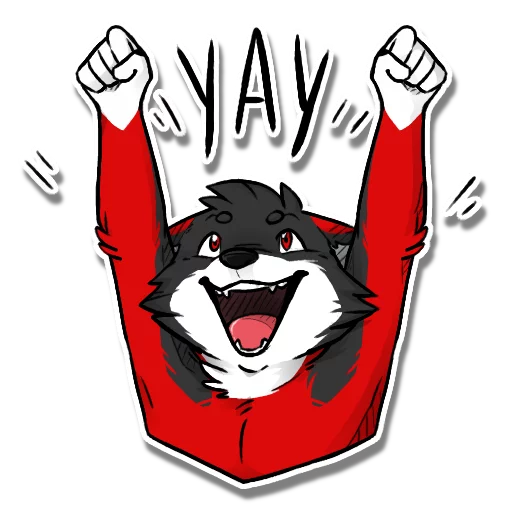 Sticker Fyrien the Fire Wolf - 4