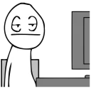 Guy Behind The Desk - эскиз