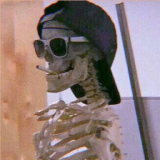 Sticker Mr. skeleton @CHUWPACUPS - 2