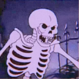 Sticker Mr. skeleton @CHUWPACUPS - 0