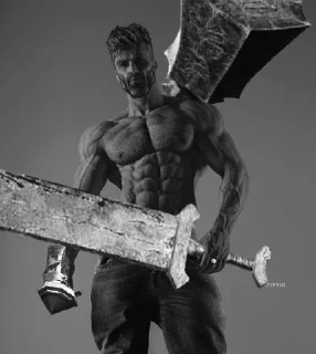 Sticker GIGACHAD 💪 - 1