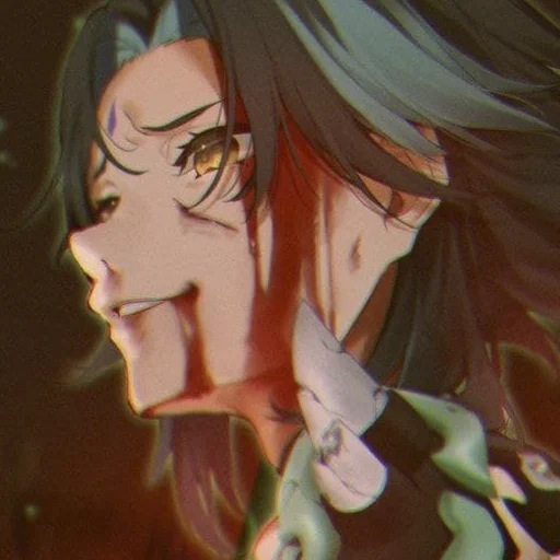 anime cartoon human face