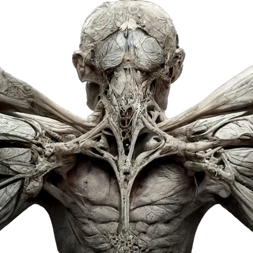 череп статуя резьба