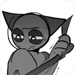 Sticker GRAY - SPRUNKI (( @sllowa )) - 1