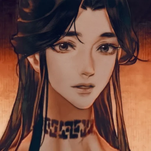 human face girl cartoon