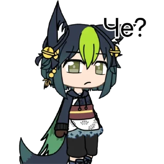 Sticker Гачимучи с Тигнари🙀🌿 - 8