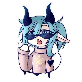 Sticker Гачеры и ютуберы -  @Midumi_Wolf - 9