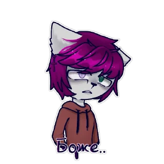 Sticker Гачеры и ютуберы -  @Midumi_Wolf - 6