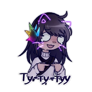 Sticker Гачеры и ютуберы -  @Midumi_Wolf - 8