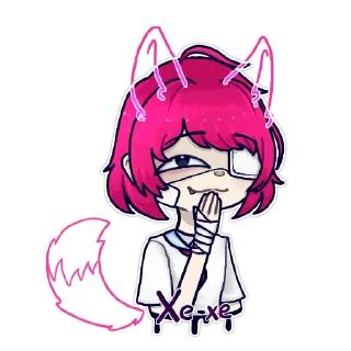 Sticker Гачеры и ютуберы -  @Midumi_Wolf - 2