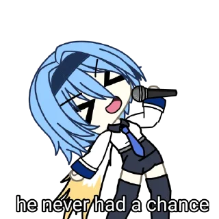 Стикер ГАЧИМУЧИ С ЭОЛОЙ❄️ - 10