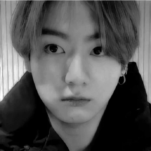 person human face black and white