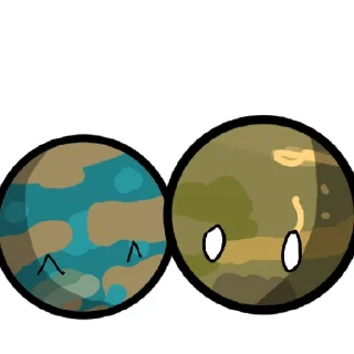 Стикер Ганимед и Титан 💗💗 - 10