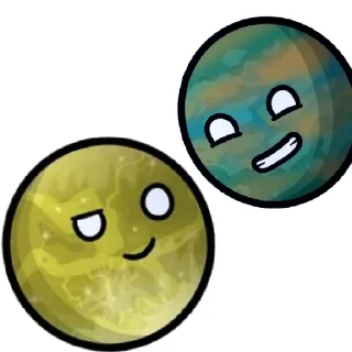 Стикер Ганимед и Титан 💗💗 - 8