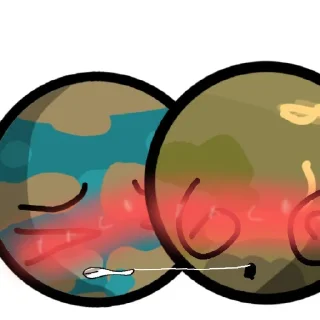 Стикер Ганимед и Титан 💗💗 - 1