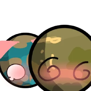 Стикер Ганимед и Титан 💗💗 - 11