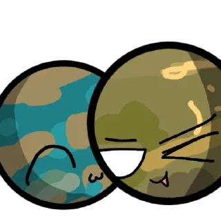 Стикер Ганимед и Титан 💗💗 - 2