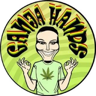 Sticker Ganja hands - 2