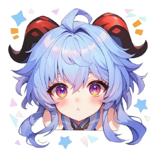 Стикер Ганьюй Цисин | Genshin Impact | Ganyu - 7