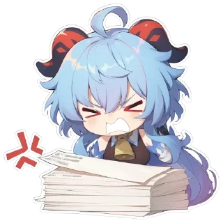 Стикер Ганьюй Цисин | Genshin Impact | Ganyu - 11