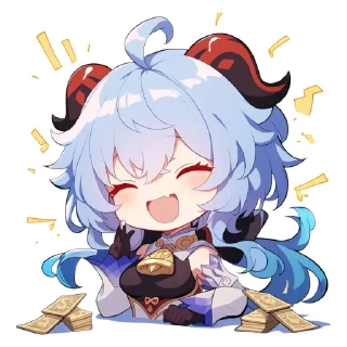 Стикер Ганьюй Цисин | Genshin Impact | Ganyu - 8