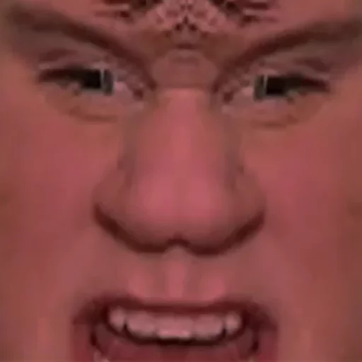 human face closeup jaw