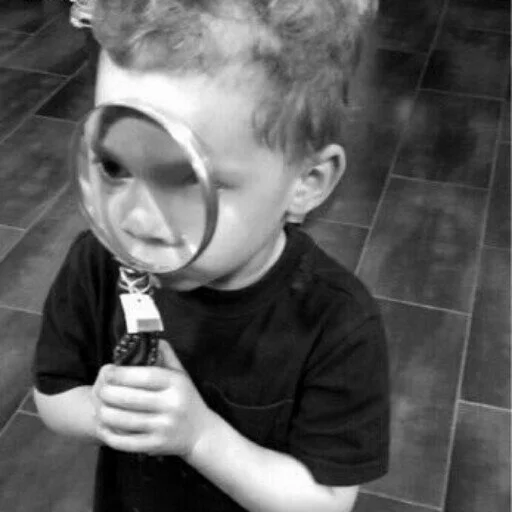 ручное стекло Человек ребёнок