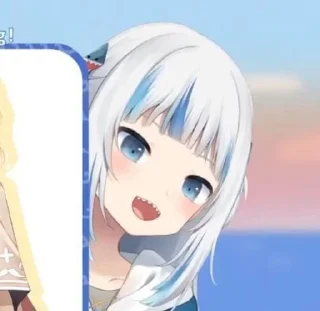 Sticker Gawr Gura's a - 4