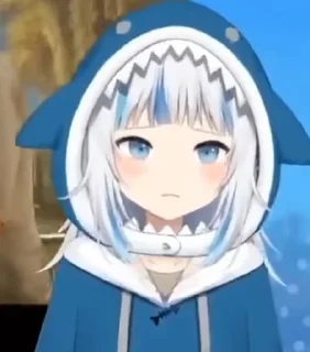 Sticker Gawr Gura's a - 0