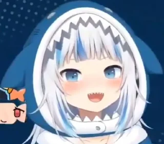 Sticker Gawr Gura's a - 2