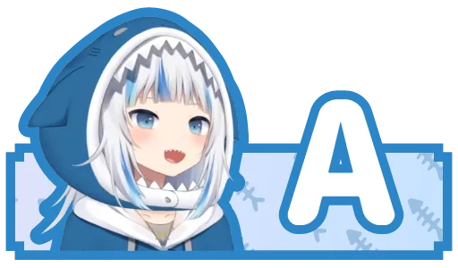 可愛鯊鯊 Gawr Gura 的 ABC  @Vtuber8c - anime