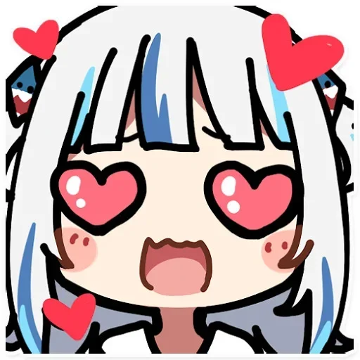 Gawr Gura by @anime_stickerr - 