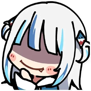 Sticker Gawr Gura by @anime_stickerr - 2