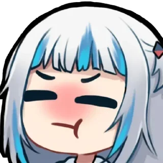 Sticker Gawr Gura by @anime_stickerr - 1