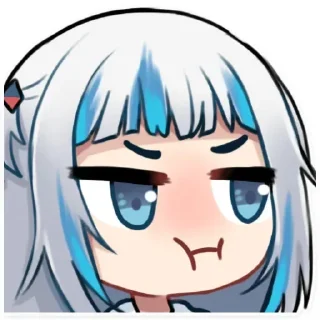 Sticker Gawr Gura by @anime_stickerr - 8