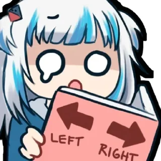 Sticker Gawr Gura by @anime_stickerr - 7