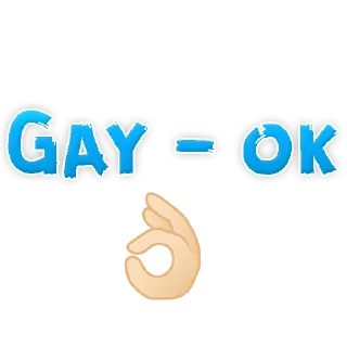 Gay is OK - eng - font