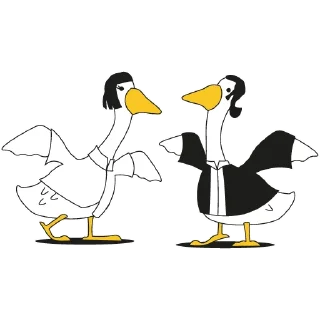 Sticker Geese @gsomu - 4