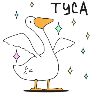 Sticker Geese @gsomu - 2