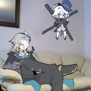 Стикер 💠 Genshin Meme-5 (@TodorokiShouto) - 9