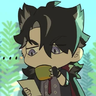 Стикер 💠 Genshin Meme-5 (@TodorokiShouto) - 2