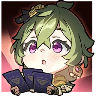 Sticker Картины Паймон 20 | @GenshinImpactEmojis - 11